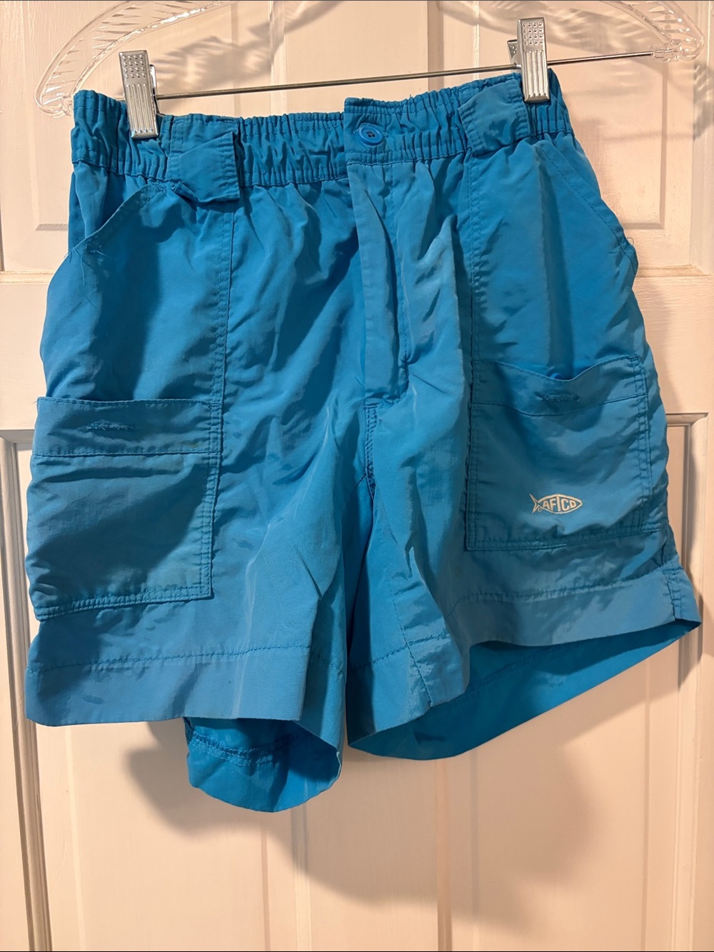 AFTCO Men's Turquoise Cargo Fishing Shorts